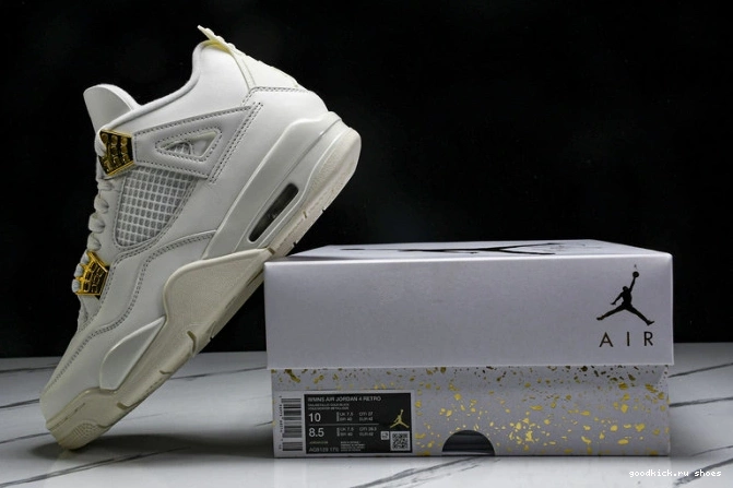 Jordan Gold 4 Retro AQ9129-170 Metallic 0817